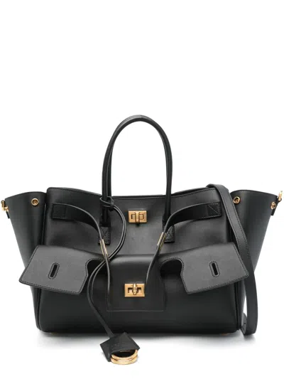 Balenciaga Carry All Bel Air Media Shoulder Bag In Black