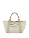 Balenciaga Sand Canvas Small Biarritz Shopping Bag