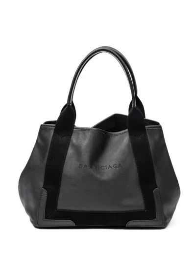 Pre-owned Balenciaga Small Cabas Tote Bag In Black