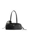 Balenciaga Small Calf Leather Carrie Bowling Top-handle Bag In Black