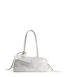 Balenciaga Small Calf Leather Carrie Bowling Top-handle Bag In White