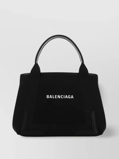 Balenciaga Small Canvas Handbag Contrast Stitching