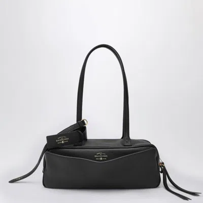 Balenciaga Small Carrie Bowling Bag In Black