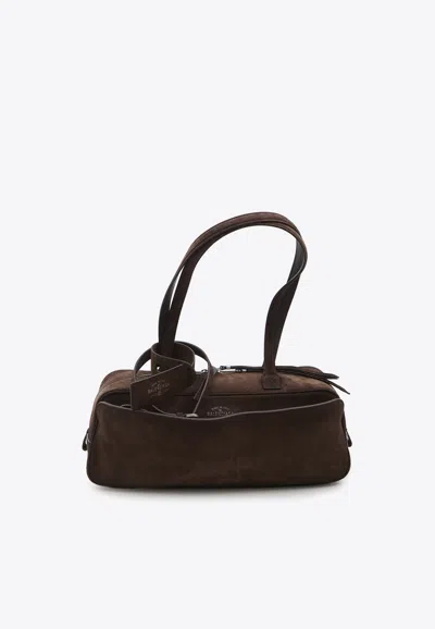 Balenciaga Small Carrie Bowling Bag In Brown