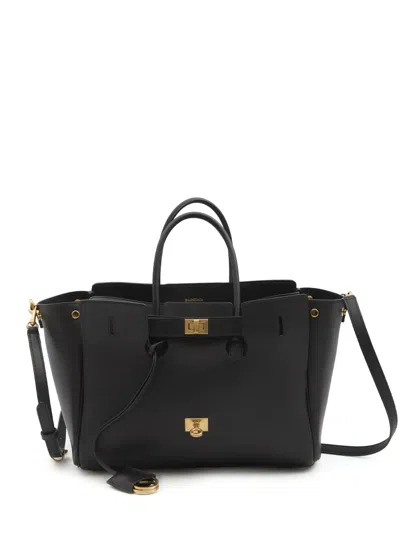 Balenciaga Small Carry All Bel Air Tote Bag In Black