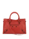 Balenciaga City Small Shoulder Bag In Red