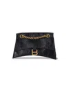 Balenciaga Crush Shoulder Bag Xs In Black