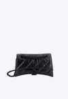 Balenciaga Small Crush Chain Shoulder Bag In Black