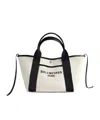Balenciaga Blackwhite Biarritz S Shopping Bag In White