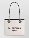 Balenciaga Ivory Canvas M Duty Free Shopping Bag