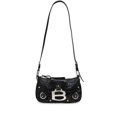 Balenciaga Small Essex Shoulder Bag In Black
