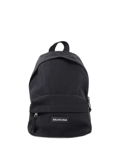 Pre-owned Balenciaga Small Explorer Backpack In Black
