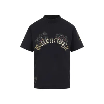 Balenciaga Small Fit T-shirt In Black