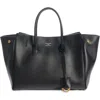 Balenciaga Women Black Leather Mini Carry All Hampton Shopping Bag In Black