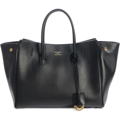 BALENCIAGA BALENCIAGA SMALL HAMPTON LEATHER TOTE