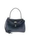 Balenciaga Women Air Force Blue Leather Small Rodeo Handbag In Blue