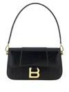 Balenciaga Small Hourglass Magnetic-closure Shoulder Bag In Black