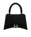 Balenciaga Hourglass Handbag With Structured Silhouette And Top Handle In Black