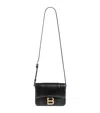 Balenciaga Black Leather Small Hourglass Crossbody Bag In Black