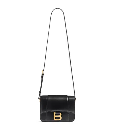 Balenciaga Black Leather Small Hourglass Crossbody Bag