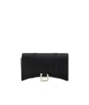 Balenciaga Hourglass Wallet On Chain Smallleathergoods In Black