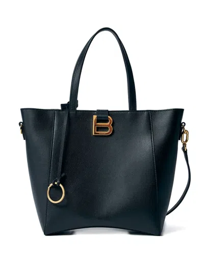 Balenciaga Small Hourglass Tote Bag In Black  