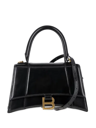 Pre-owned Balenciaga Small Hourglass Tote Bag In Black