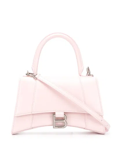 Balenciaga Small Hourglass Tote Bag In Pink