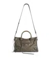 Balenciaga Small Lambskin Le City Top-handle Bag In Green