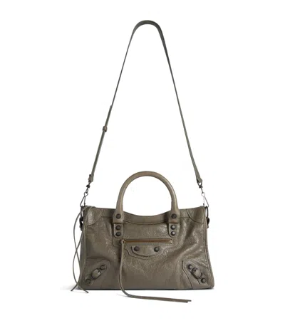 BALENCIAGA SMALL LAMBSKIN LE CITY TOP-HANDLE BAG