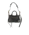 Balenciaga Small Le Cagole Leather Tote Bag In Gray