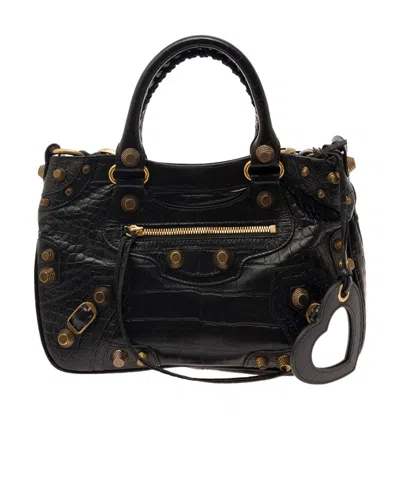 Balenciaga Small Le Cagole Shoulder Bag In Black