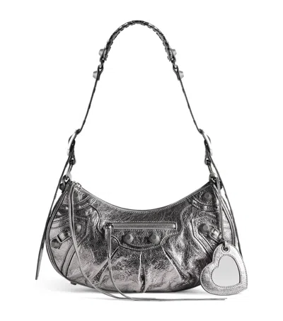 Balenciaga Small Le Cagole Shoulder Bag In Silver