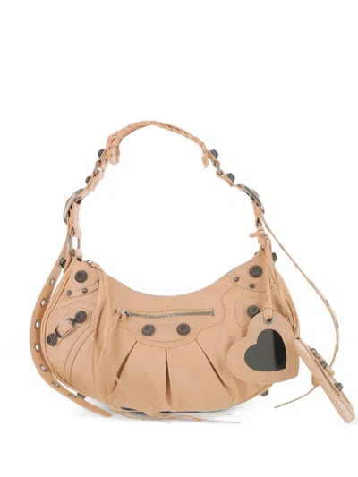 Balenciaga Small Le Cagole Shoulder Bag In Neutral