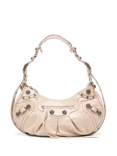 Balenciaga Small Le Cagole Shoulder Bag In Neutrals