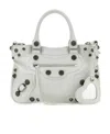 Balenciaga Women's Neo Cagole Leather Tote In White