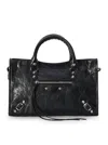 Balenciaga Small Leather Le City Top-handle Bag In Black