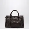 Balenciaga Small Le City Brown Tote Bag In Brown