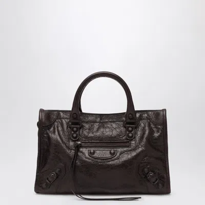 Balenciaga Small Le City Brown Tote Bag