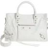 Balenciaga Le City Small Bag In White In Optic White