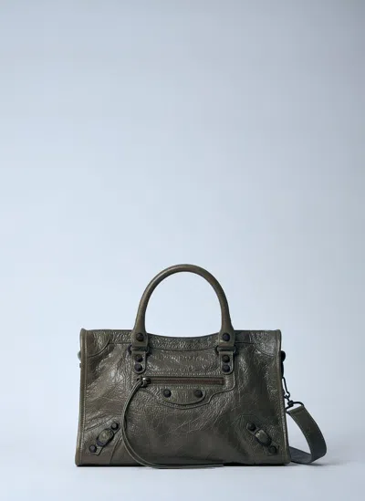 Balenciaga Small Le City Handbag In Beige