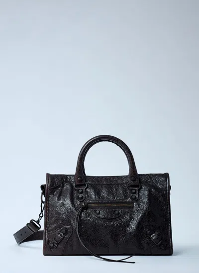 Balenciaga Small Le City Handbag In Black