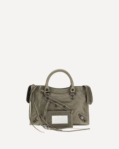 Balenciaga Small Le City Handbag In Green
