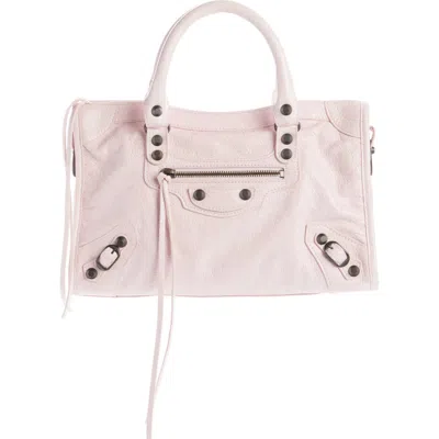 Balenciaga Small Le City Leather Satchel In 5723 Petal Pink