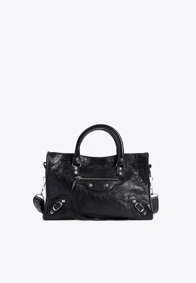 Balenciaga Small Le City Leather Top Handle Bag