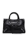 Balenciaga Small Leather Le City Top-handle Bag In Black