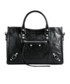 Balenciaga Small Leather Le City Top-handle Bag In Black