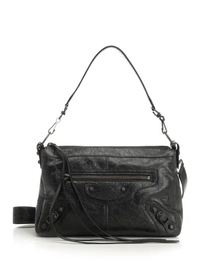 Balenciaga Small “le City Moto” Bag Crossbody Bags Black