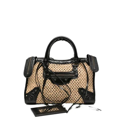 Balenciaga Small Le City Tote Bag In Black