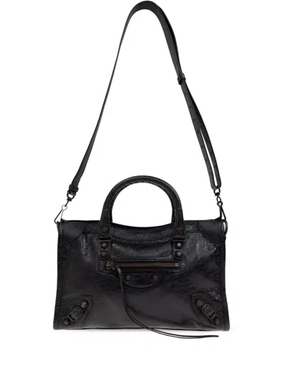 Balenciaga Small Le City Tote Bag In Black
